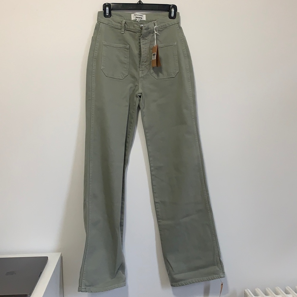 Reformation Alyssa High Rise Wide Leg Long Jeans